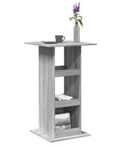 Tavolo Bar Portaoggetti Grigio Sonoma 60x60x102 Cm Multistrato