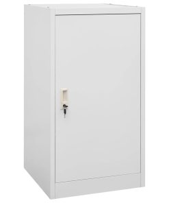 Armadio Porta Sella Grigio Chiaro 53x53x105 Cm In Acciaio