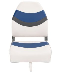 Set Sedile Da Barca Pieghevole 4 Pz Con Schienale Alto