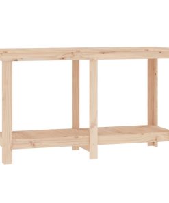 Banco Da Lavoro 140x50x80 Cm In Legno Massello Di Pino