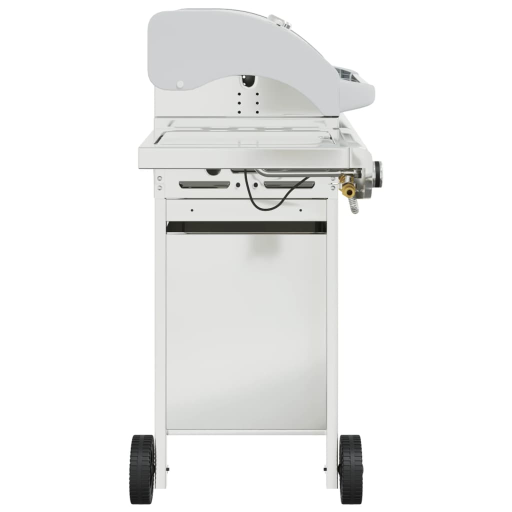 Griglia Barbecue A Gas Con 5 Bruciatori Argento In Acciaio