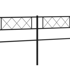 Testiera In Metallo Nero 200 cm