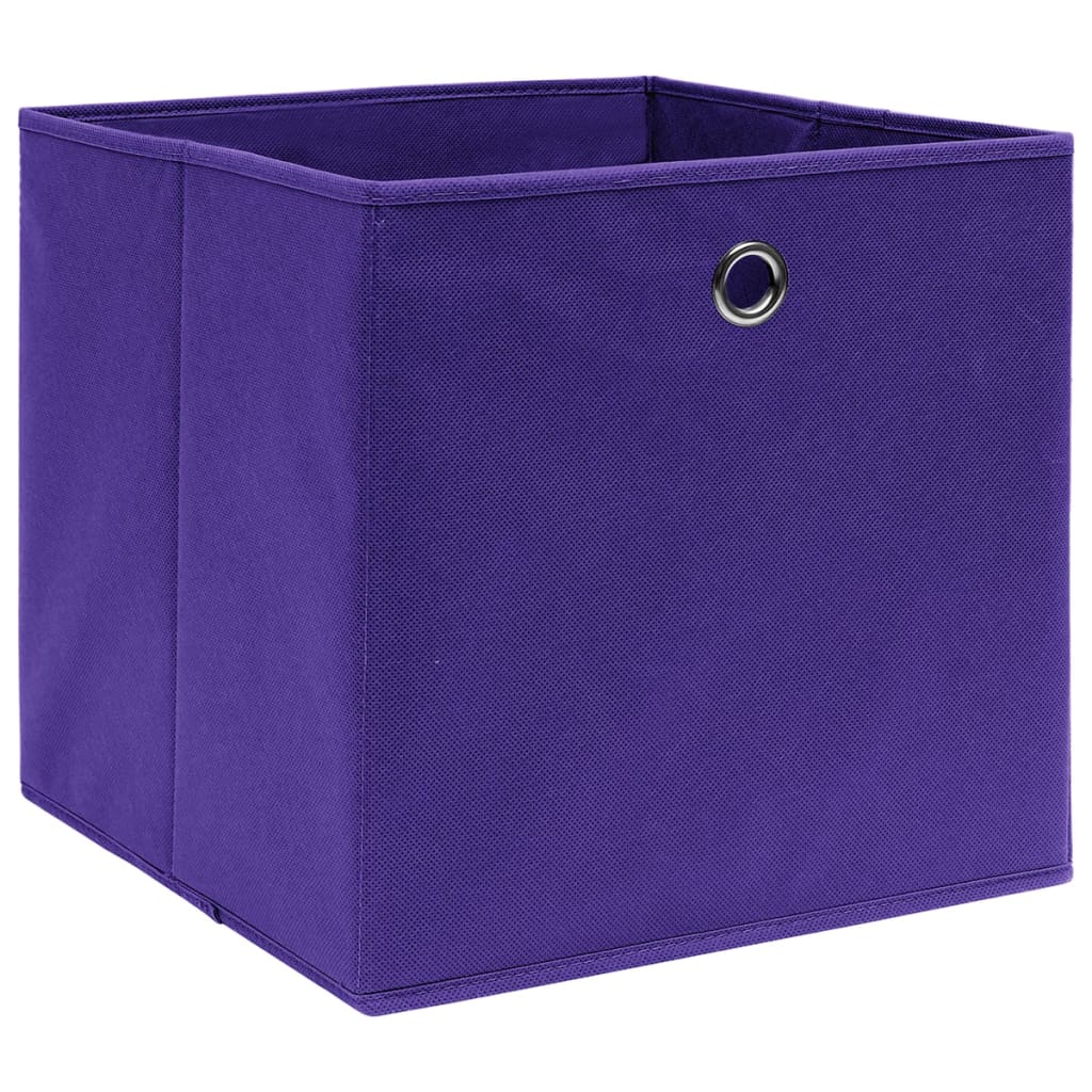 Contenitori 4 Pz In Tessuto Non Tessuto 28x28x28 Cm Viola - Image 4