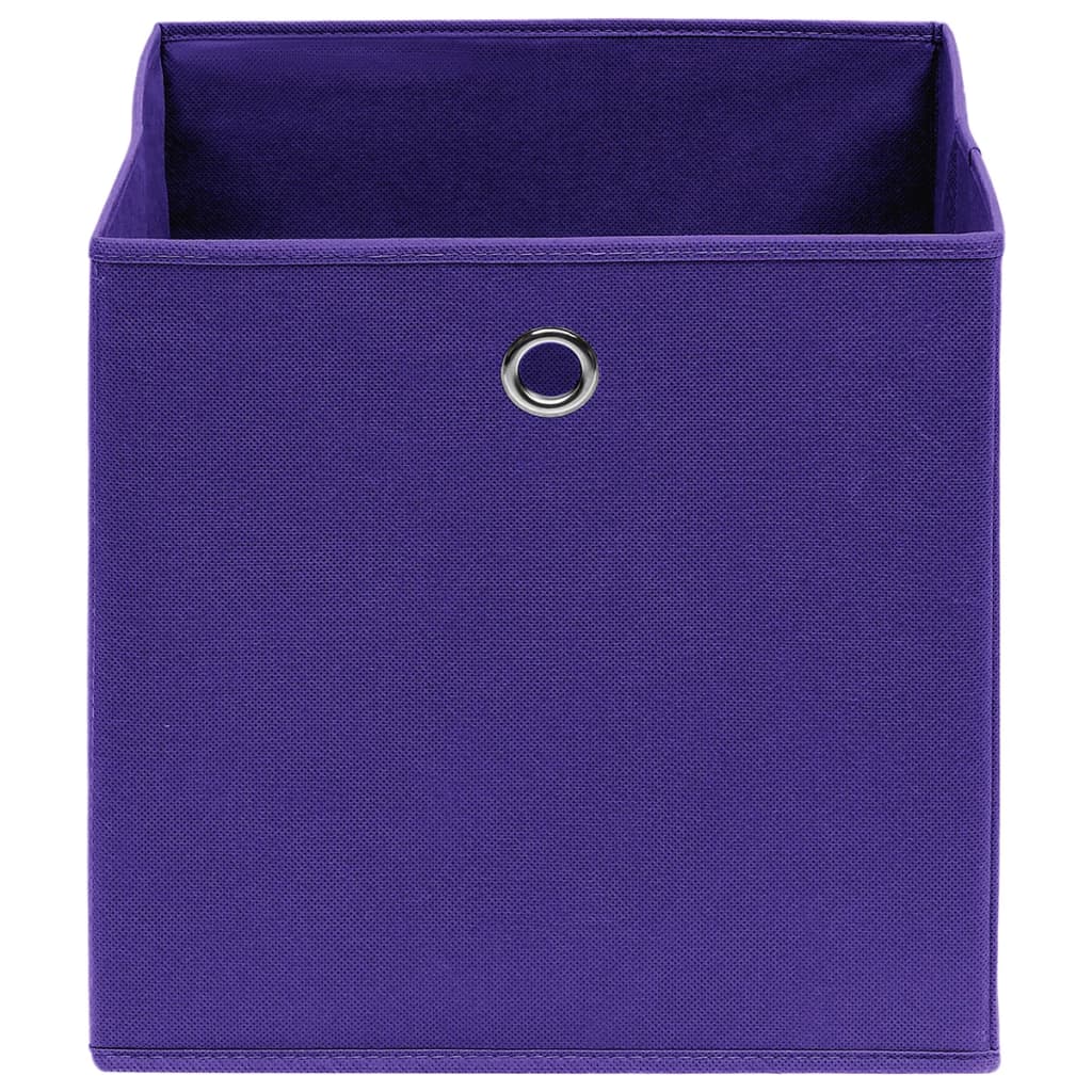 Contenitori 4 Pz In Tessuto Non Tessuto 28x28x28 Cm Viola - Image 3