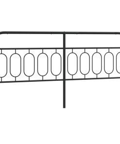 Testiera In Metallo Nero 200 cm