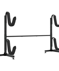 Rastrelliera Porta Kayak Per 2 Kayak 250x57x127,5 Cm In Acciaio