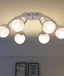 Lampadario Da Soffitto Con 6 Lampadine Led G9 240 W