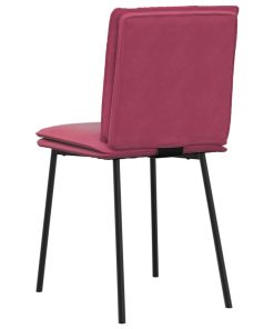 Sedie Da Pranzo 2 Pz Rosso Vino In Velluto