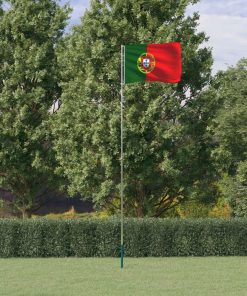 Asta E Bandiera Portogallo 5,55 M Alluminio