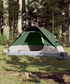 Tenda Da Campeggio A Cupola Per 6 Persone Verde Impermeabile