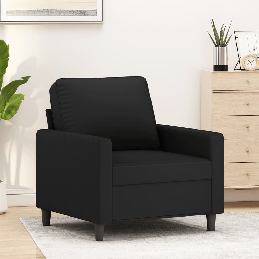 Poltrona Nero 60 Cm Velluto - Image 4