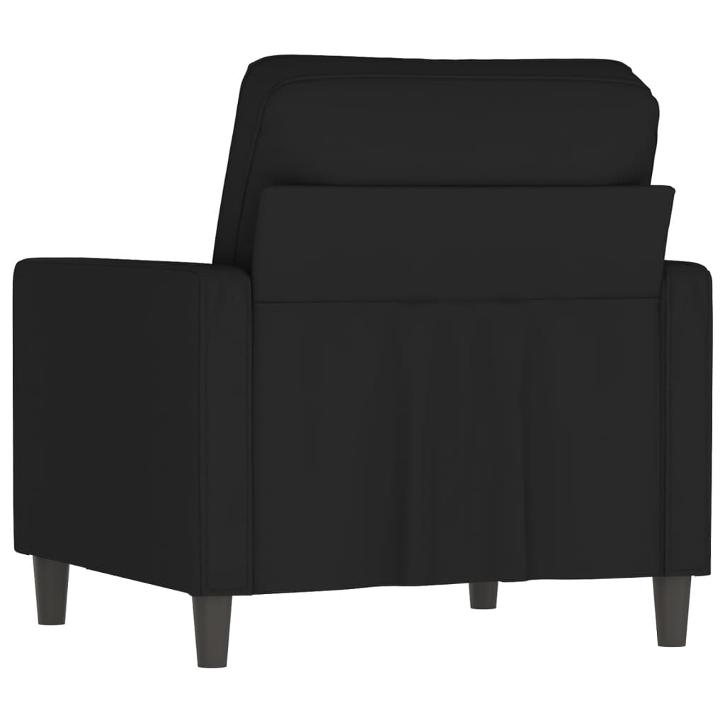 Poltrona Nero 60 Cm Velluto