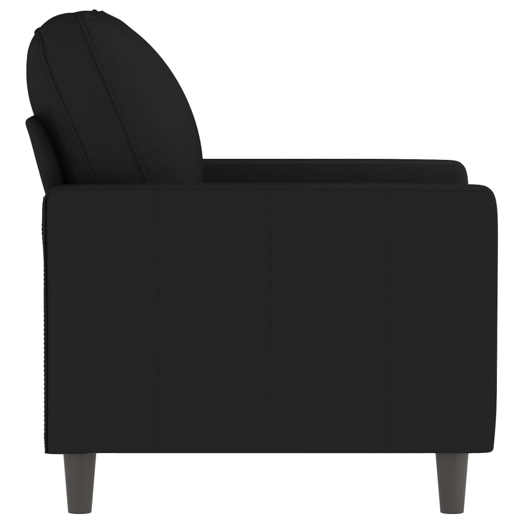 Poltrona Nero 60 Cm Velluto - Image 6