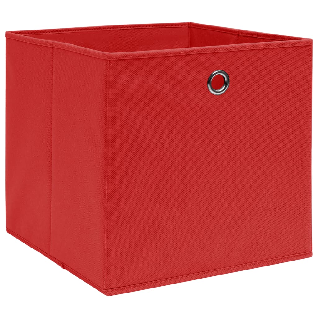 Contenitori 10 Pz In Tessuto Non Tessuto 28x28x28 Cm Rosso - Image 3