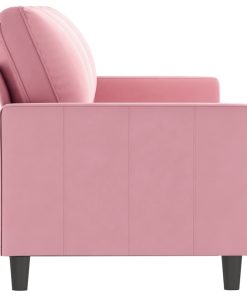 Divano A 3 Posti Rosa 180 Cm In Velluto