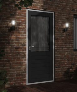 Applique Da Esterno 2 Pz Nere In Acciaio Inossidabile