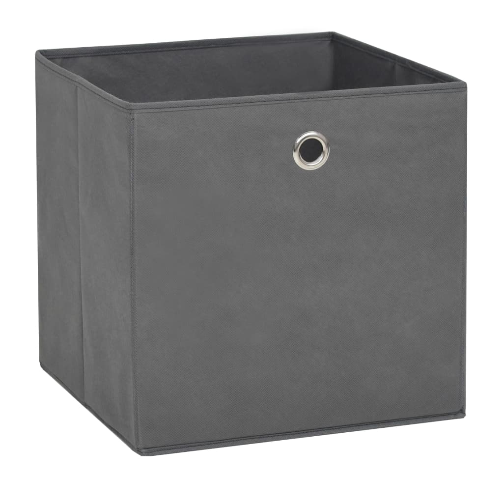 Contenitori 10 Pz In Tessuto Non Tessuto 28x28x28 Cm Grigio - Image 4