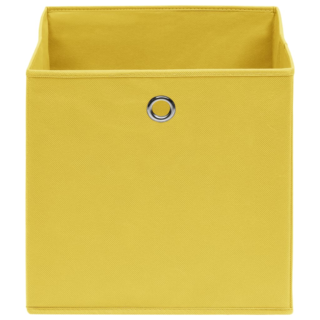 Scatole Portaoggetti 4pz Gialle 32x32x32 Cm Tessuto - Image 3