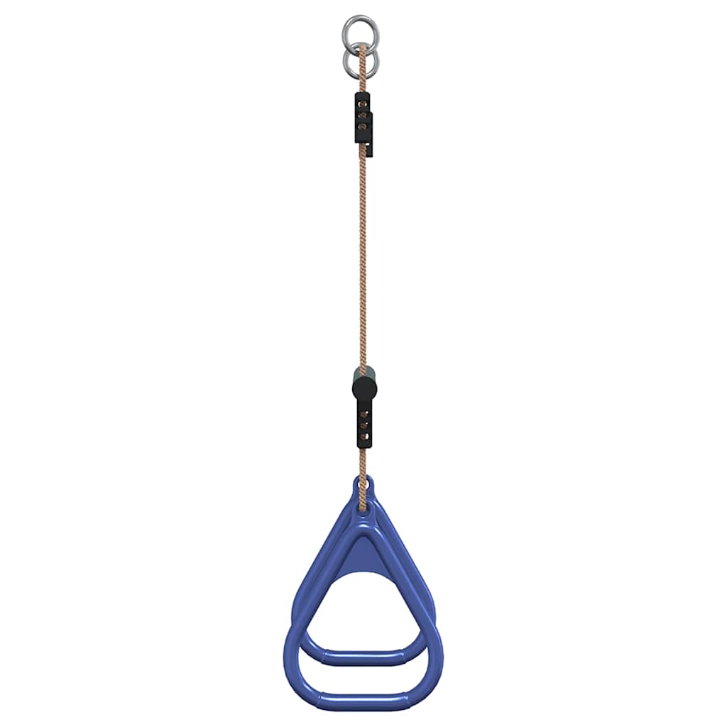 Barra Trapezio Con Anelli Per Bambini Blu E Verde In Acciaio