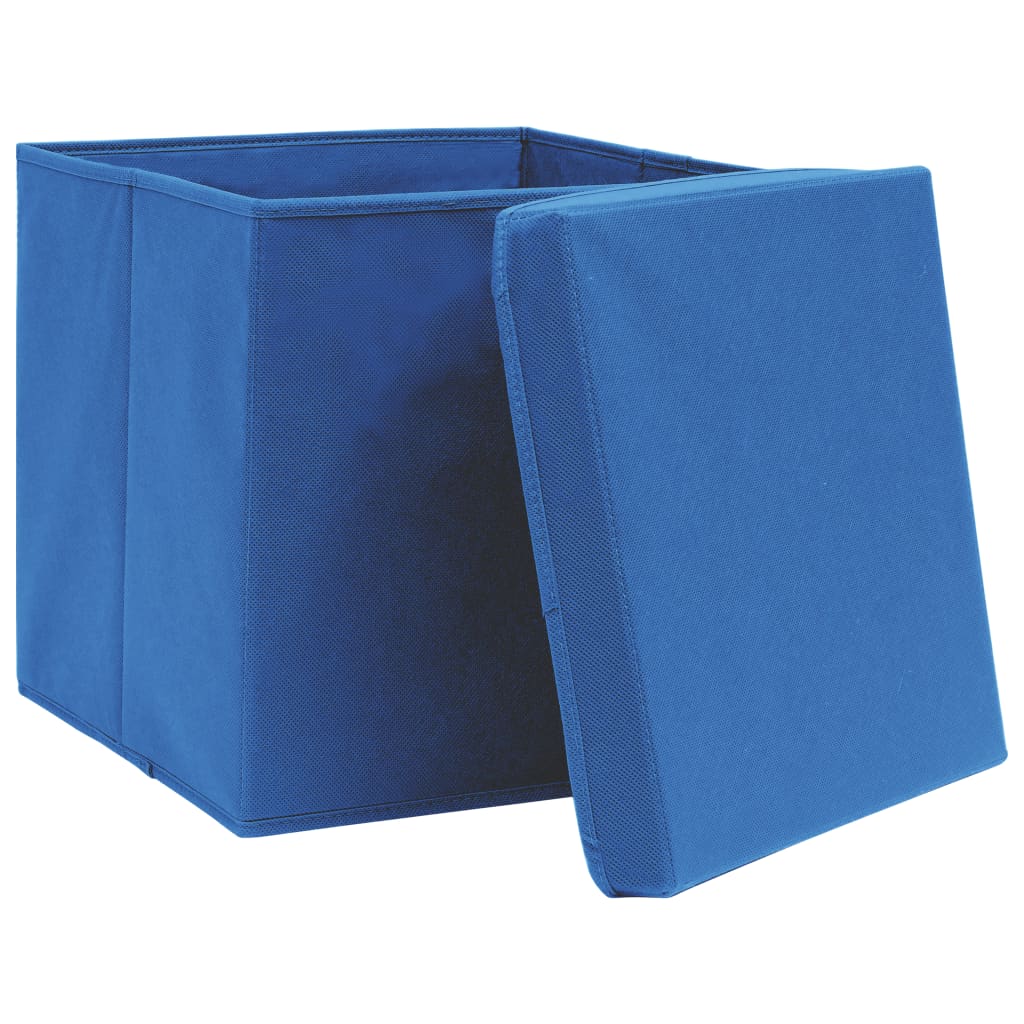 Contenitori Con Coperchi 4 Pz 28x28x28 Cm Blu - Image 6