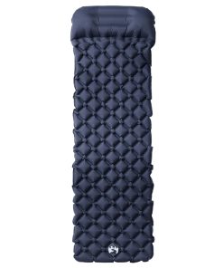 Materasso Campeggio Gonfiabile Con Cuscino 1 Persona Grigio