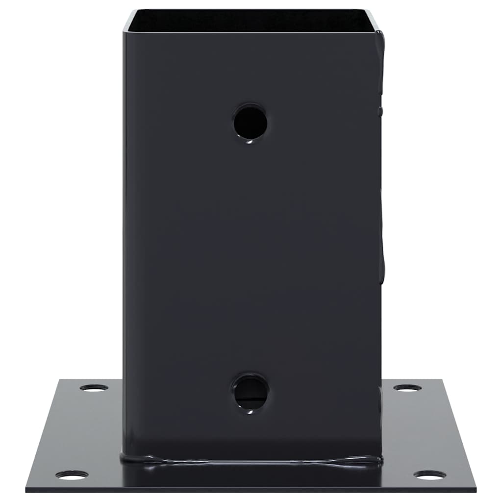 Basi Per Pali Quadrati 4 Pz 91x91 Mm Acciaio Verniciato Polvere - Image 4