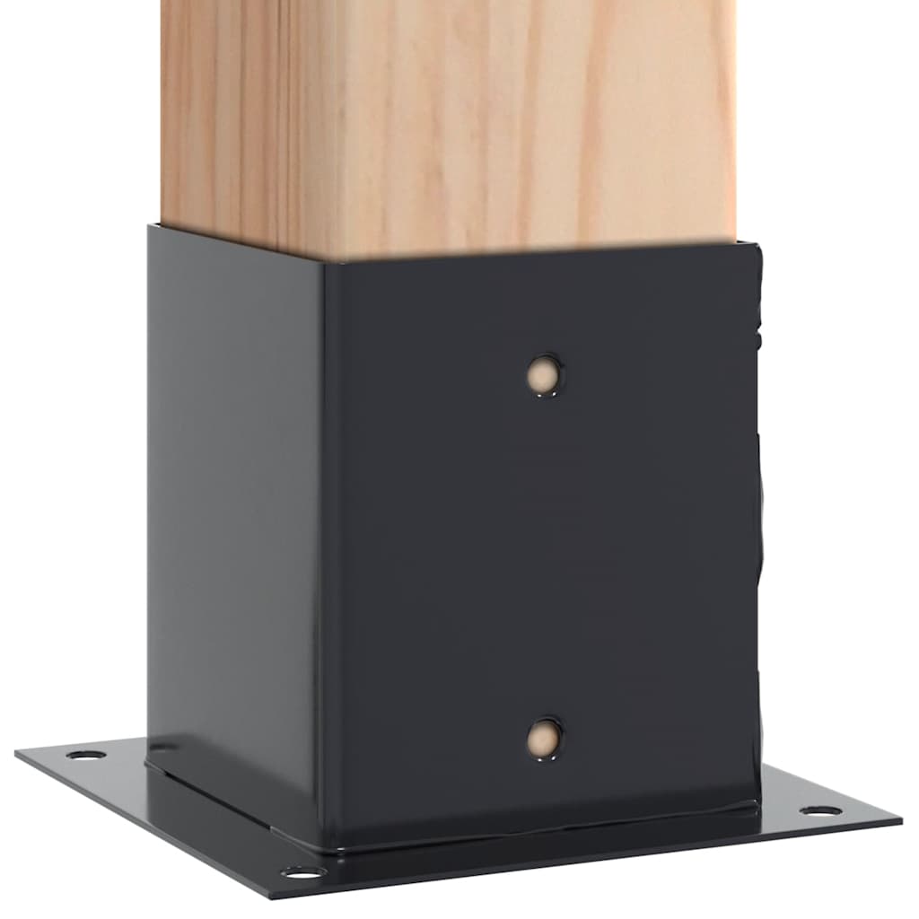 Basi Per Pali Quadrati 4pz 101x101mm Acciaio Verniciato Polvere - Image 4