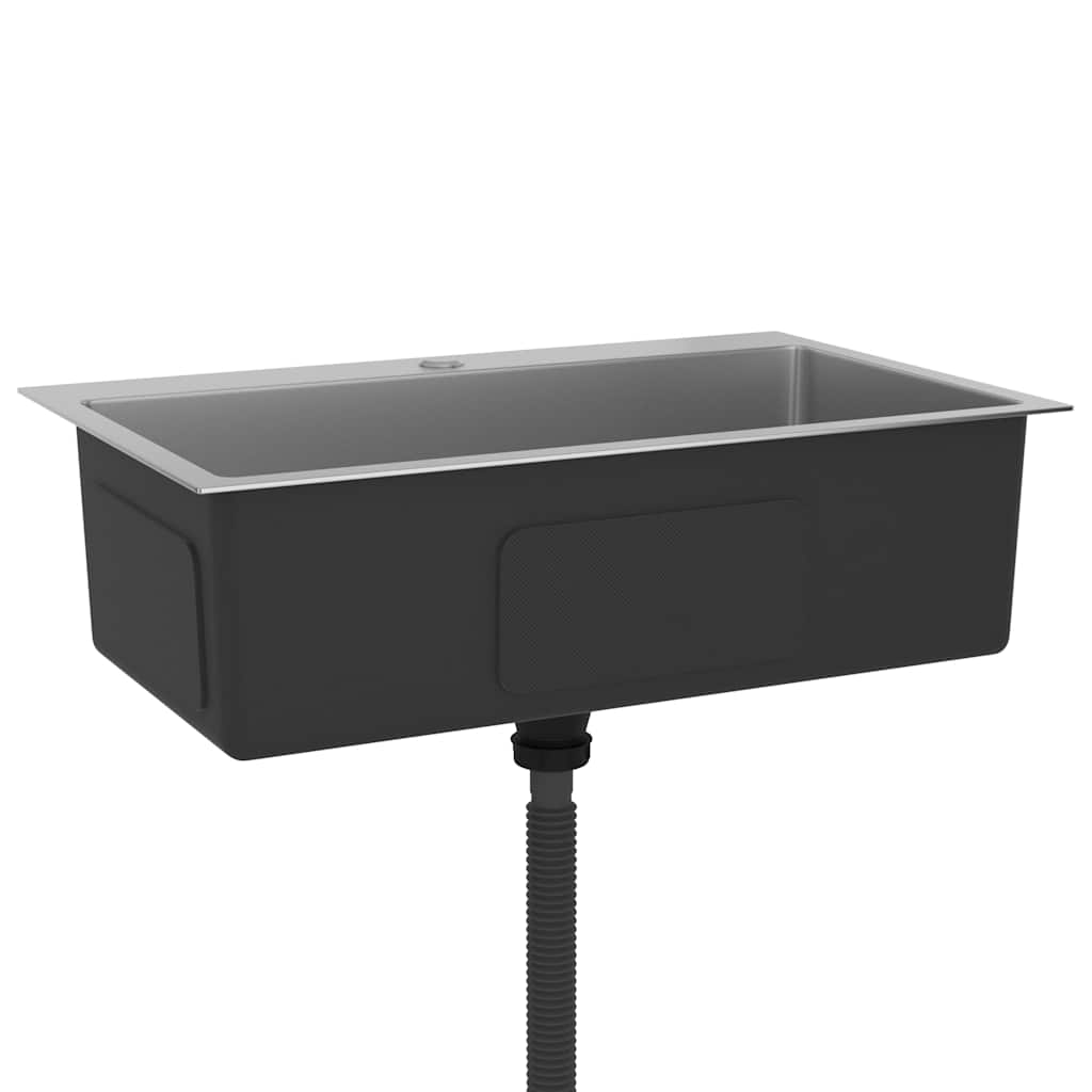 Lavello Da Cucina Lavorato A Mano In Acciaio Inox - Image 3