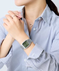 Casio Vintage Mod. Edgy Collection Sunray Dial - Green Moss