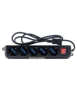 Vultech MU-Ups01 - Multipresa Per Ups 5 Ingressi Con Tasto On/off