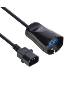 Vultech MU-Ups02 - Cavo Alimentazione Iec C14 Maschio - Bipasso Schuko