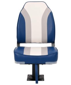 Set Sedile Da Barca Pieghevole 4 Pz Con Schienale Alto