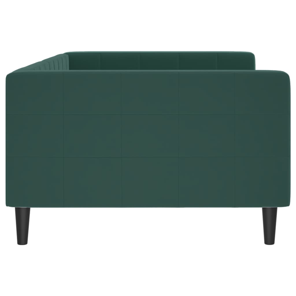 Letto Da Giorno Verde Scuro 100x200 Cm In Velluto - Image 5