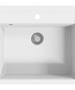 Lavello Da Cucina In Granito Vasca Singola Bianco