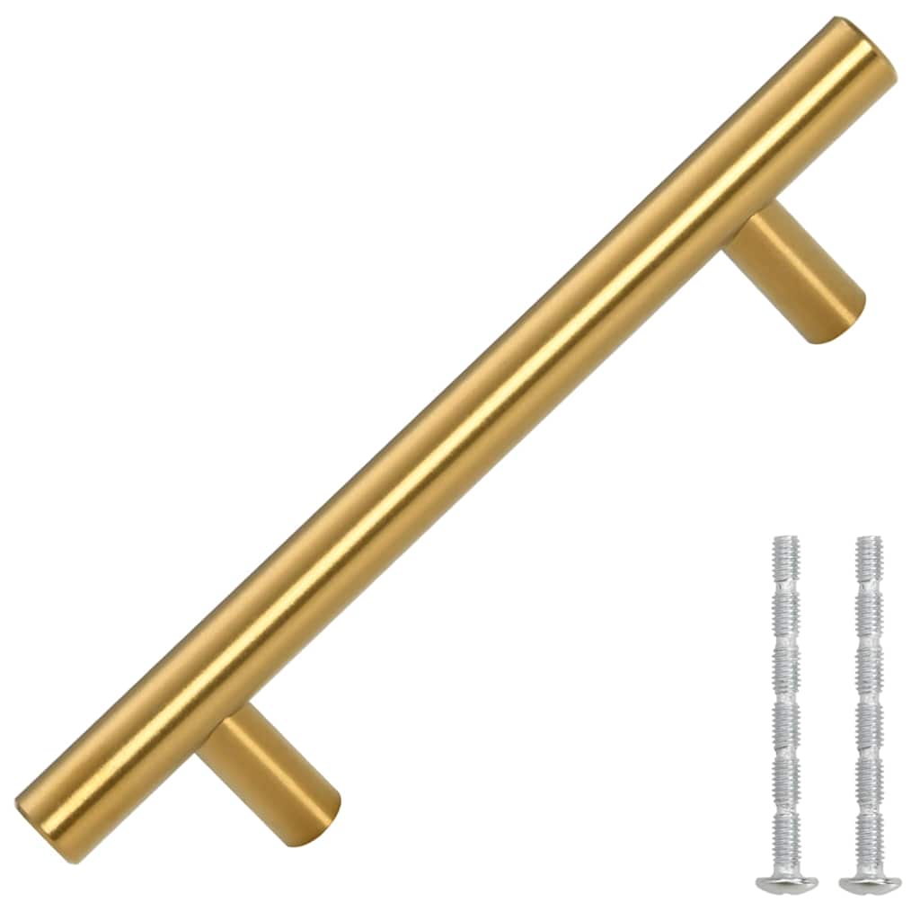 Maniglie Per Mobili 10pz Oro 96mm In Acciaio Inox - Image 2