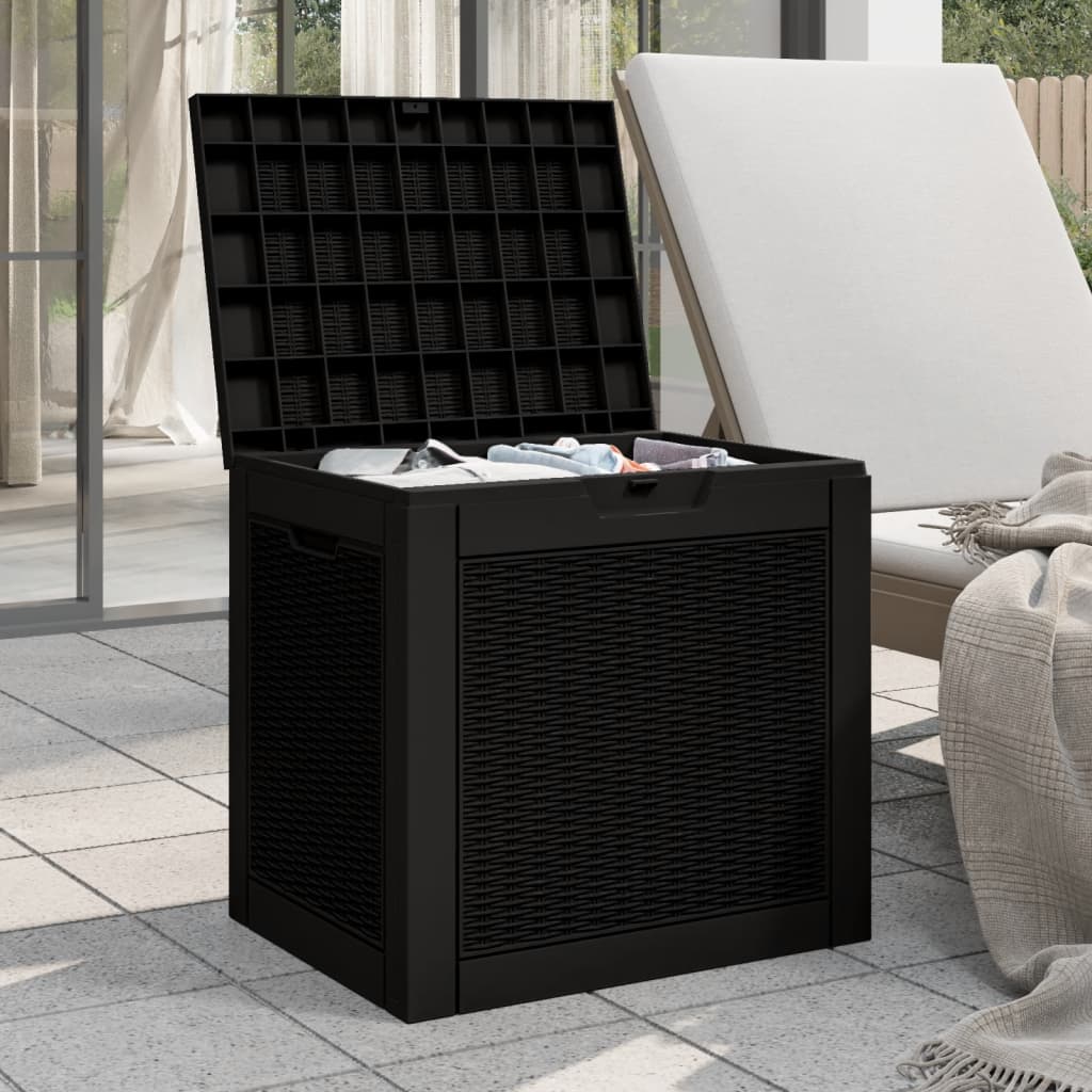 Contenitore Giardino Nero 55,5x43x53 Cm Polipropilene