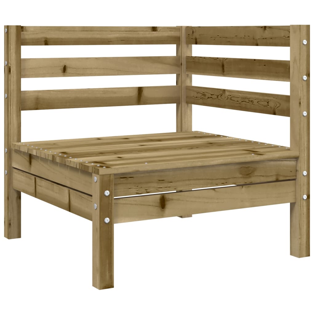 Divano Angolare Da Giardino Con Cuscini Legno Impregnato Pino - Image 5