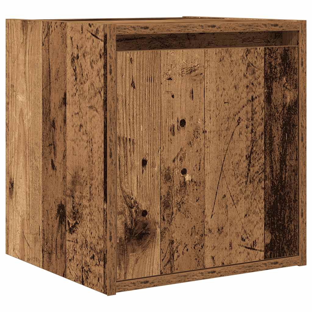 Comodino A Muro Legno Antico 38x34x40 cm - Image 6