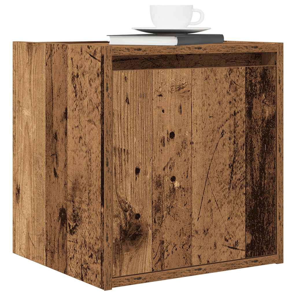 Comodino A Muro Legno Antico 38x34x40 cm - Image 2