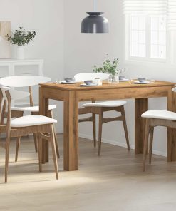 Tavolo Da Pranzo Rovere Artigianale 120x60x76 Cm In Truciolato