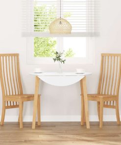 Sedie Da Pranzo 2 Pz In Legno Massello Di Hevea