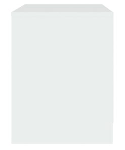 Comodino Bianco 45x34,5x44,5 Cm In Legno Ingegnerizzato