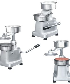 Pressa Per Hamburger Con 500 Fogli Carta Patty Alluminio 10 cm