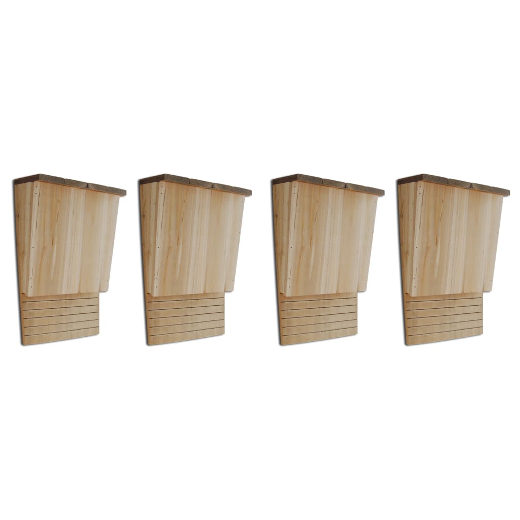 Casette Per Pipistrelli 4 Pz In Legno 22x12x34 cm - Image 2