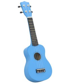 Set Ukulele Soprano Con Borsa Per Bambini Blu 21"