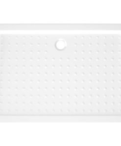 Piatto Doccia Con Superficie Puntinata Bianco 70x100x4cm In Abs