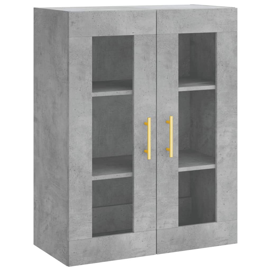 Credenza Grigio Cemento 69,5x34x180 Cm In Legno Multistrato - Image 6
