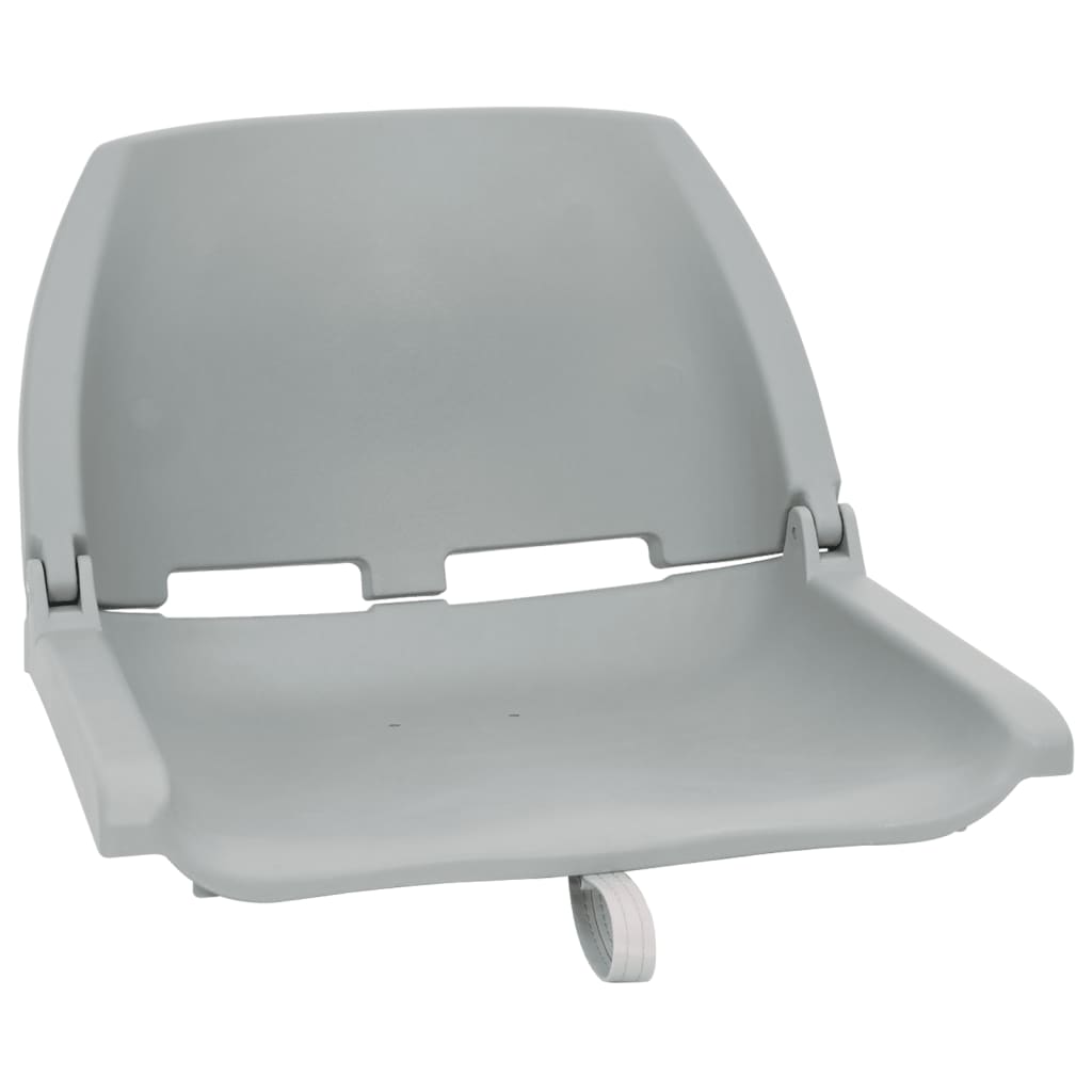 Set Sedile Da Barca Pieghevole 4pz Grigio