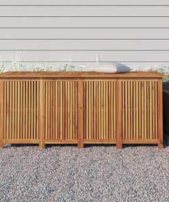 Contenitore Da Giardino 175x80x75cm In Legno Massello Di Acacia