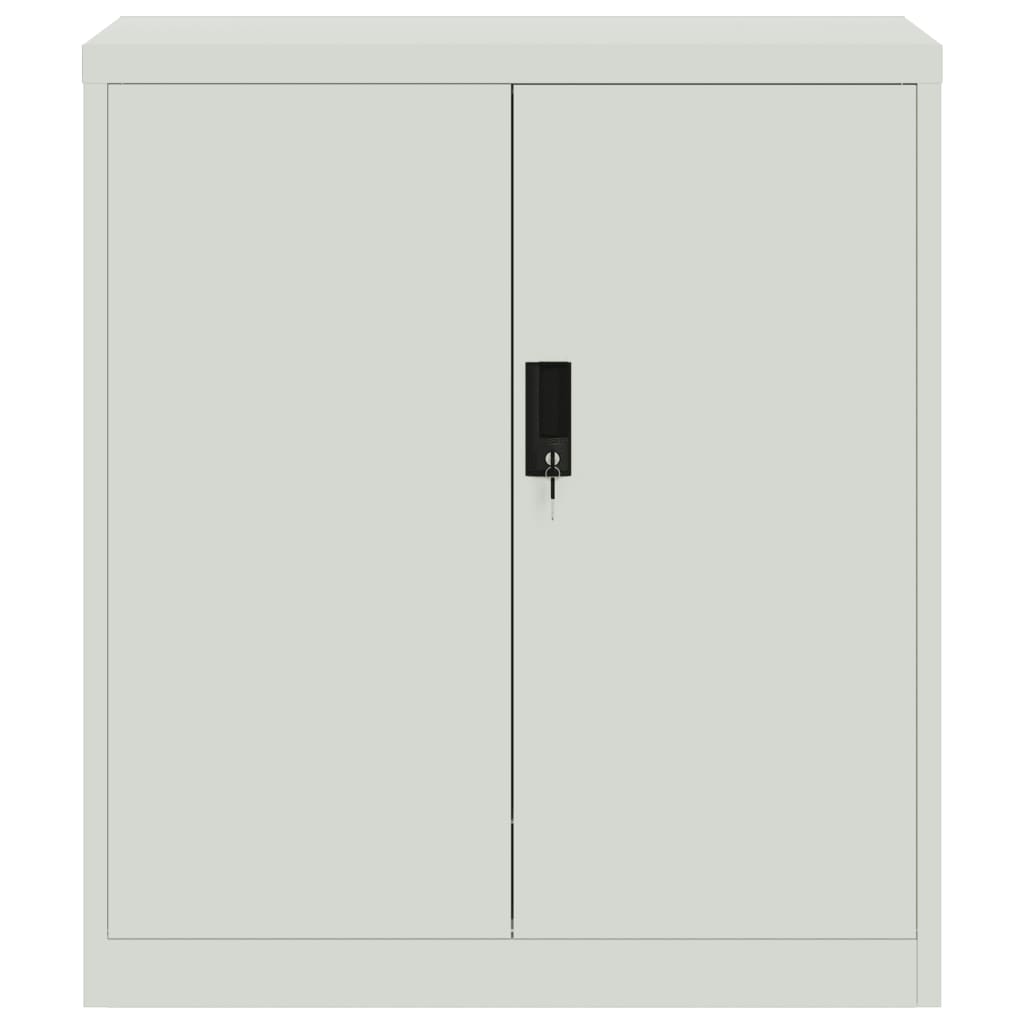 Armadio Classificatore Grigio Chiaro 79x40x90 Cm In Acciaio - Image 4